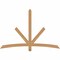 Ekena Millwork Alberta Smooth Timber Gable Bracket, Western Red Cedar, 72"W x 48"H x 1 1/2"D x 3 1/2"F, 16/12 Pitch GBW072X48X0204ALB00SWR - alternate 1
